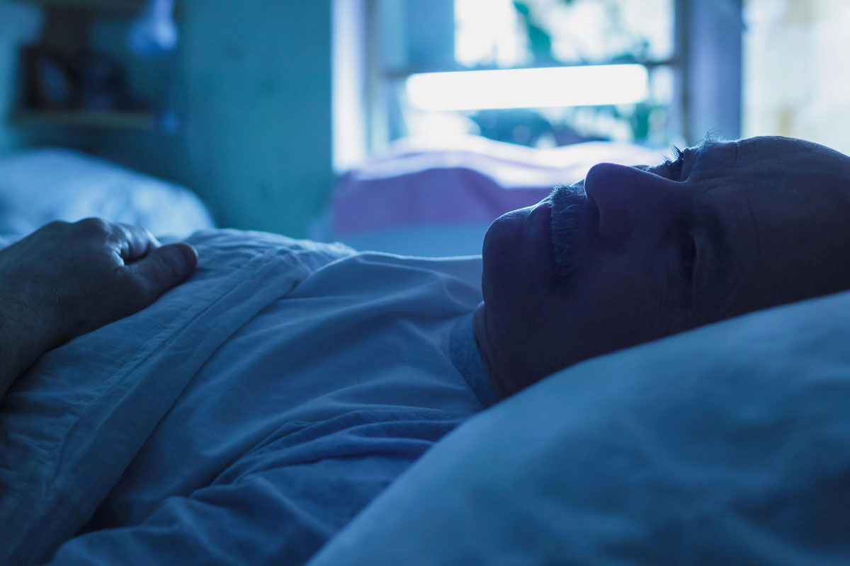 Man unable to get to sleep
